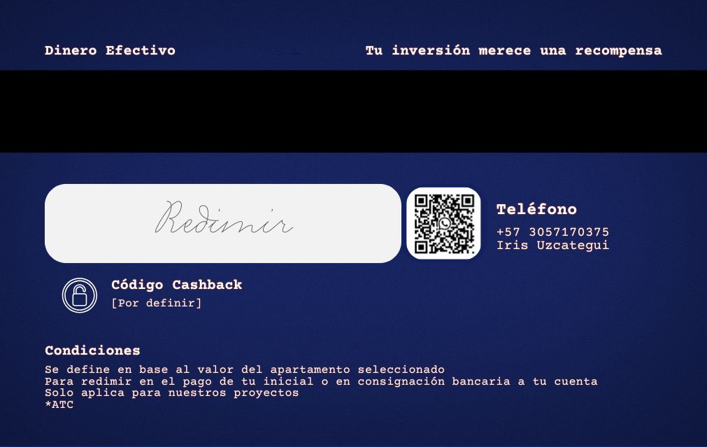 Reverso de Tarjeta Cashback